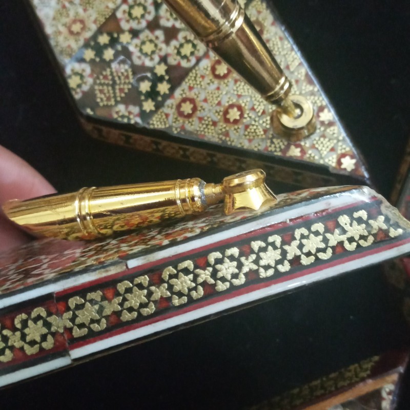 قلمدان خاتم لوزی