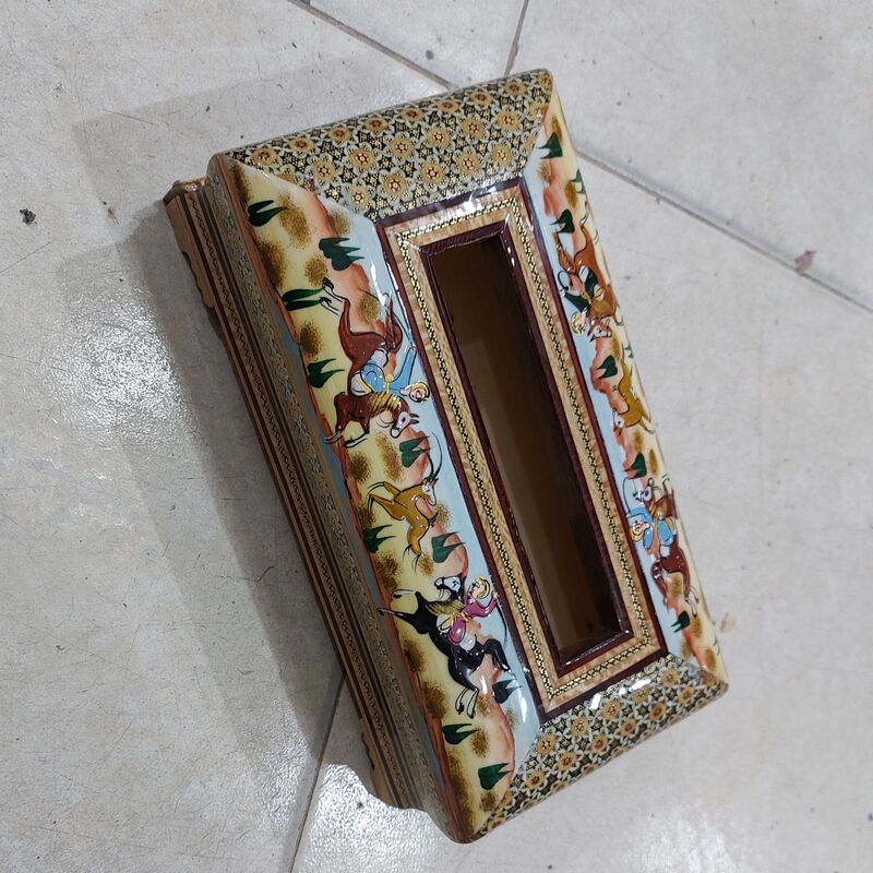 جادستمال کاغذی خاتم و مینیاتور شکار با بهترین کیفیت