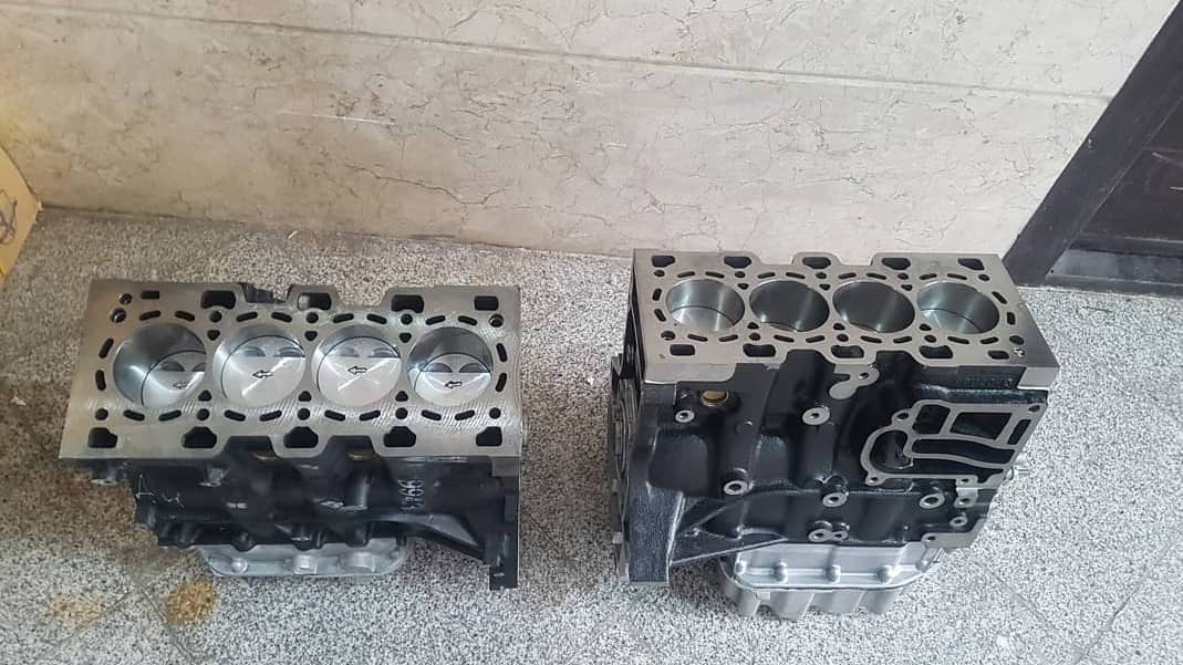 نیم موتور سمند EF7 ایساکو با حک شماره