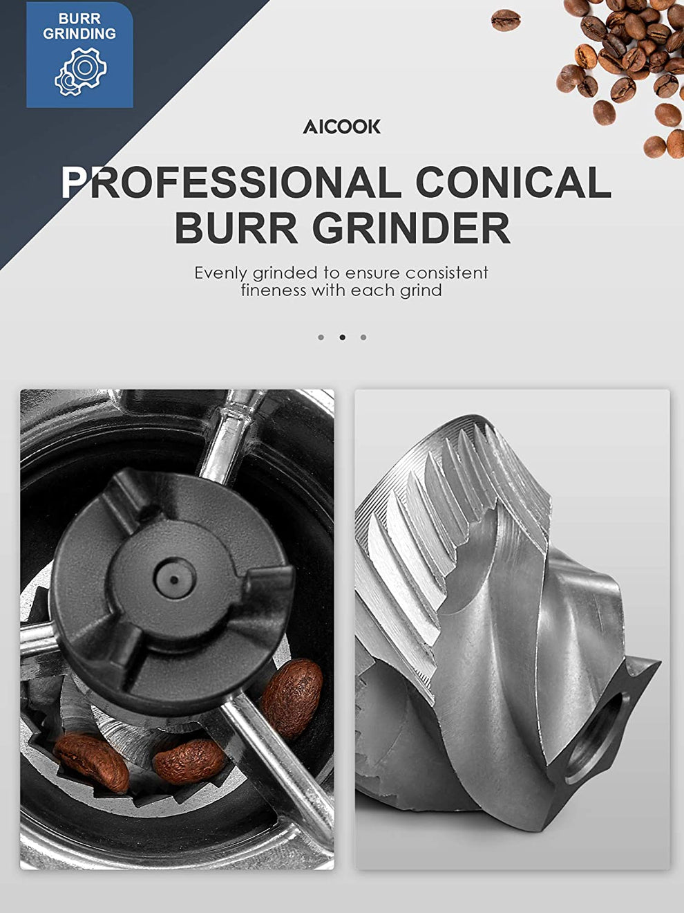 اسیاب قهوه ایکوک مدل CG9400D-GS