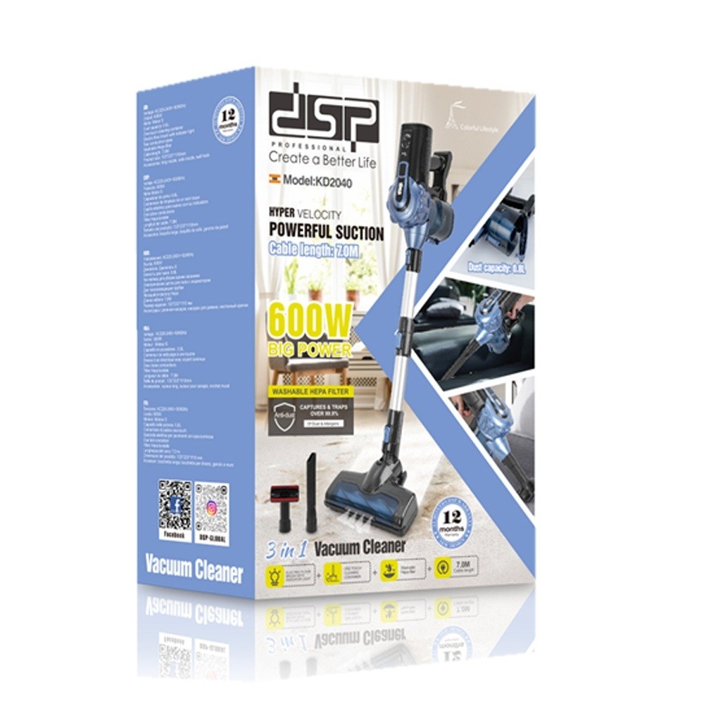 جارو برقی ایستاده dsp دی اس پی مدل KD2040