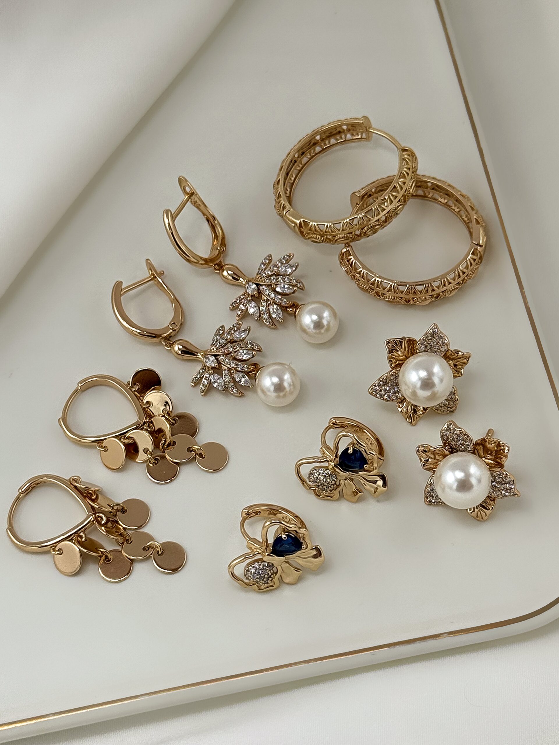گوشواره حلقه ای تراش ژوپینگ