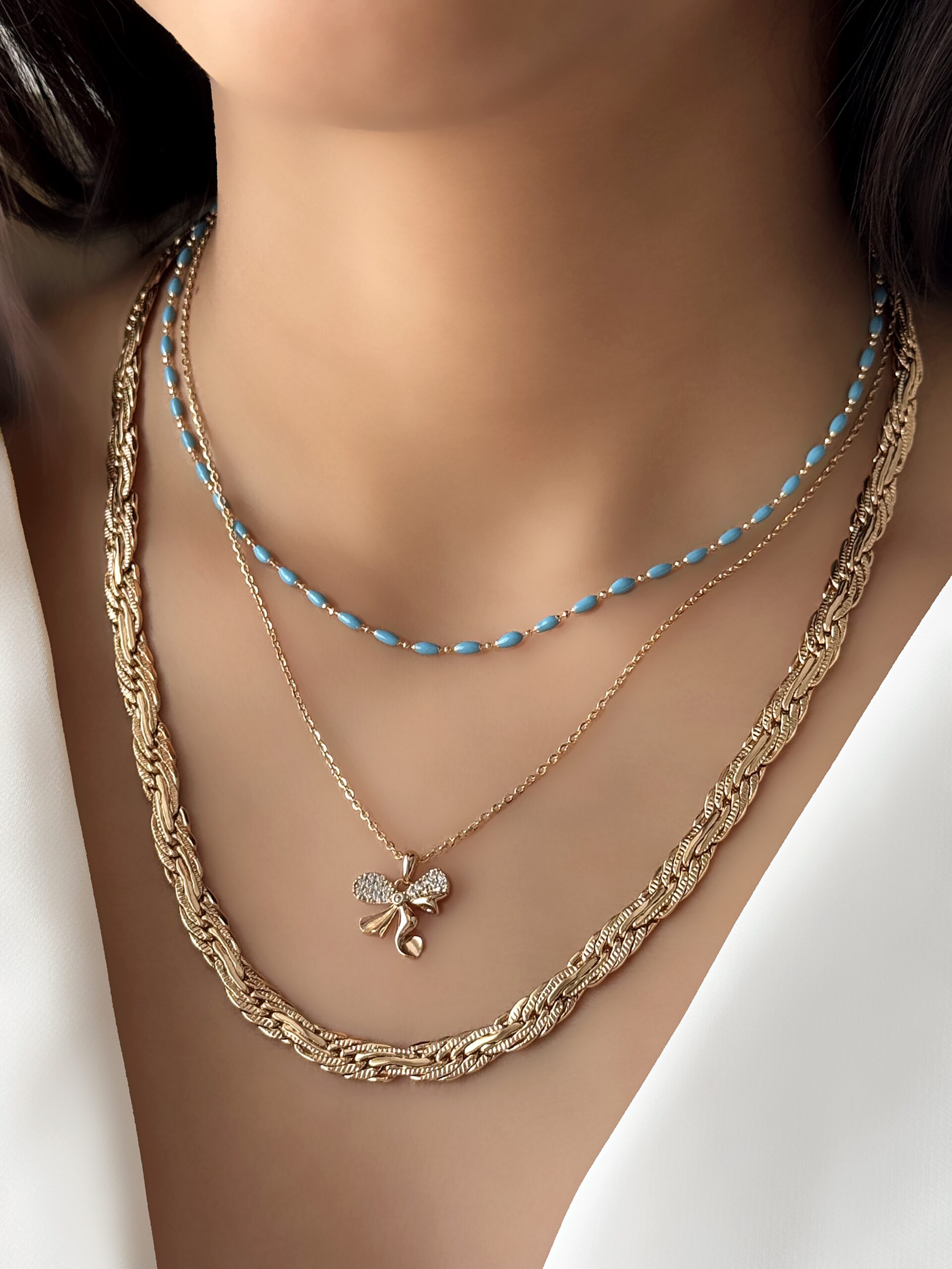 گردنبند پاپيون ژوپينگ