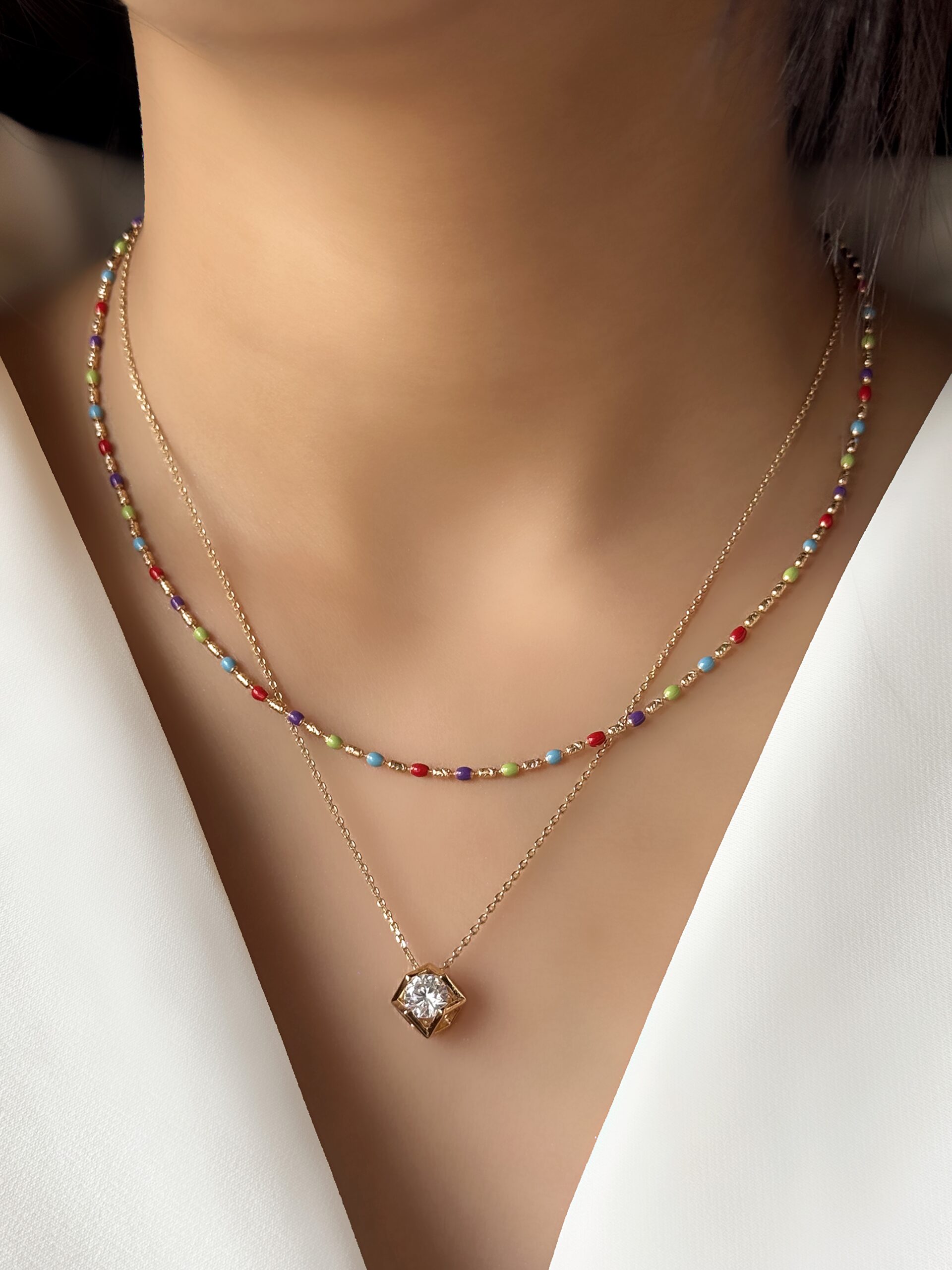 گردنبند مكعبي ژوپينگ