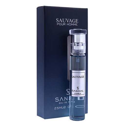 عطر جیبی زنانه صندل مدل ساواج حجم 25 میلی لیتر
