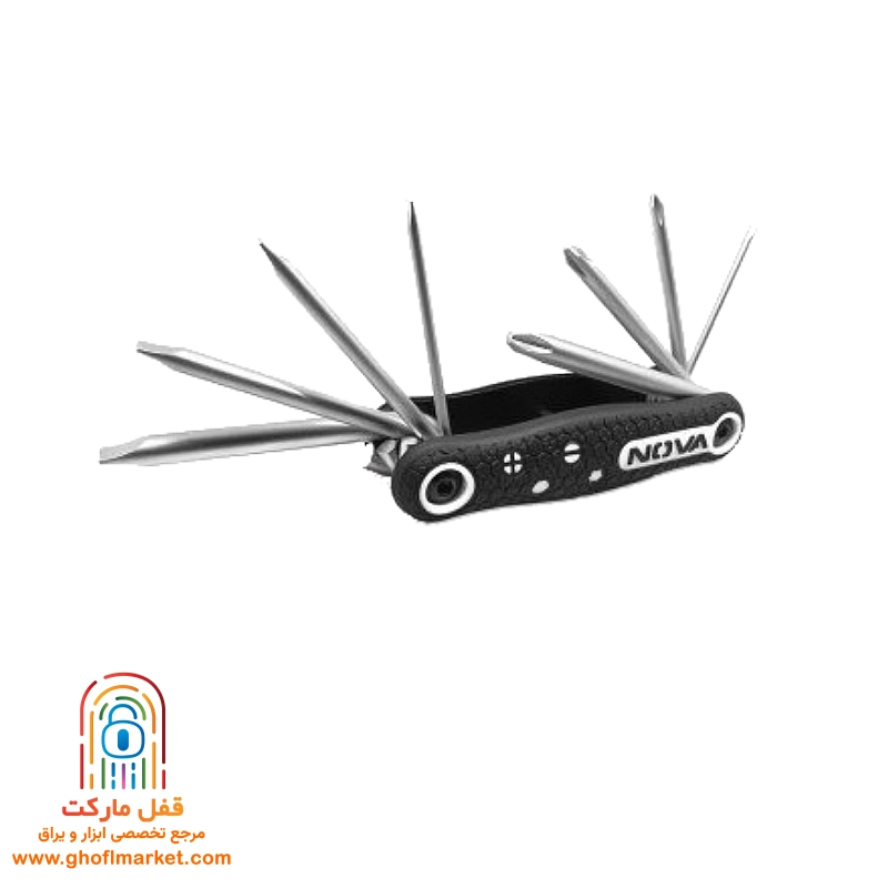 مجموعه پیچ گوشتی چاقویی 8 عددی نووا مدل NTK-1139
