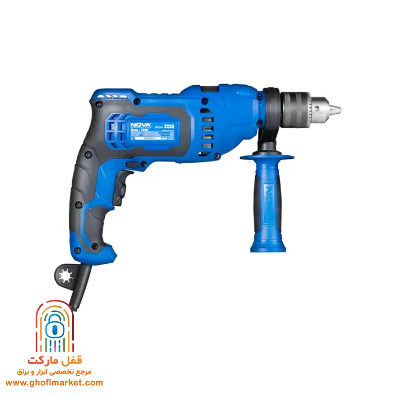 دریل 750 وات چکشی دیمردار نووا مدل 2233