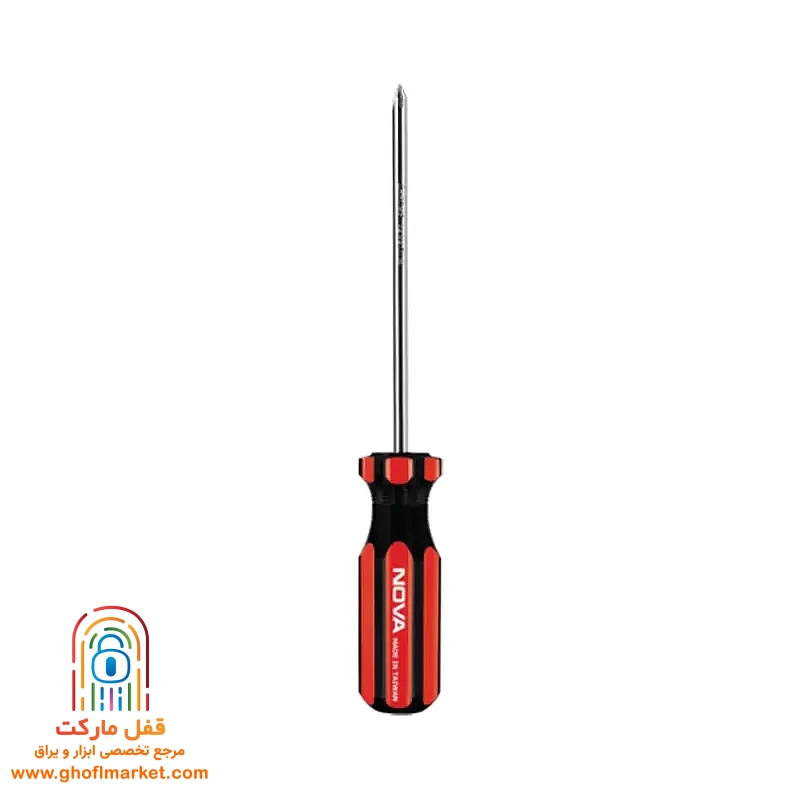 پیچ گوشتی چهارسو 100×3 دسته سلولزی تایوان نووا مدل NTS-1721
