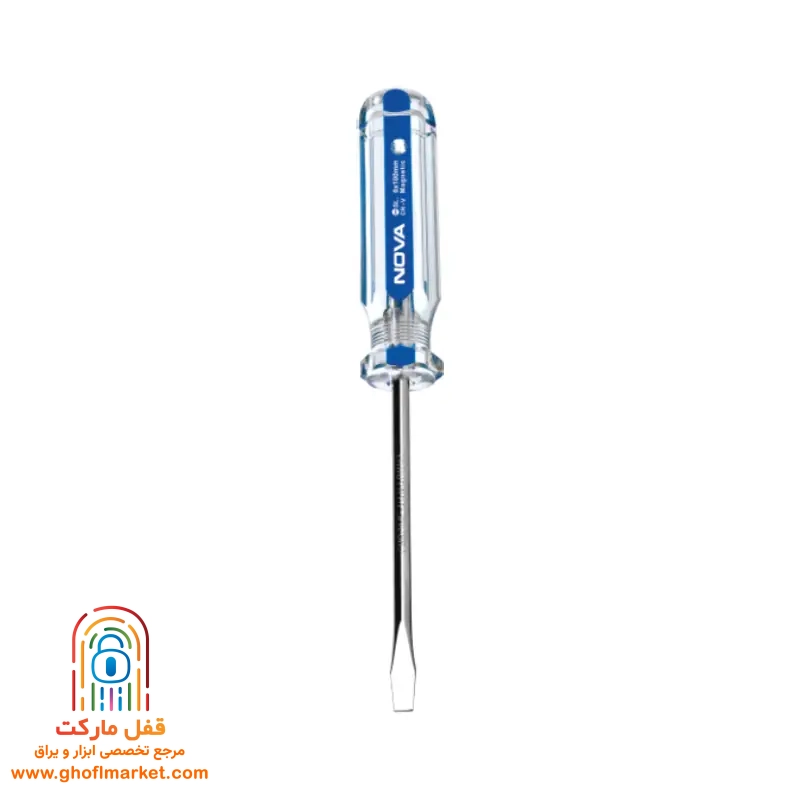 پیچ گوشتی دوسو 100×3 دسته کریستالی نووا مدل NTS-1112