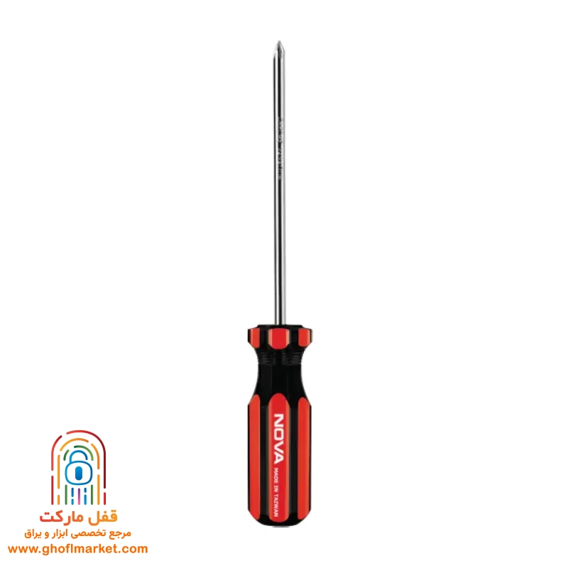 پیچ گوشتی چهارسو 150×6 دسته سلولزی تایوان نووا مدل NTS-1729