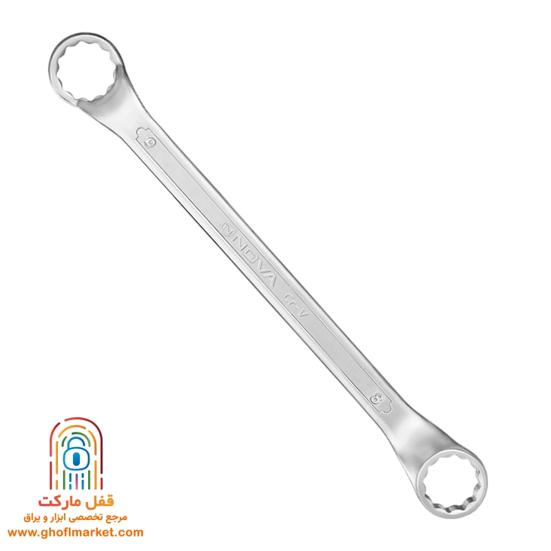 آچار دو سر رینگی سایز 9×8 نووا مدل 1044-NTS