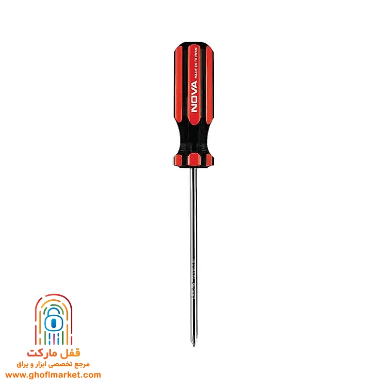 پیچ گوشتی چهارسو 75×3 دسته سلولزی تایوان نووا مدل NTS-1720