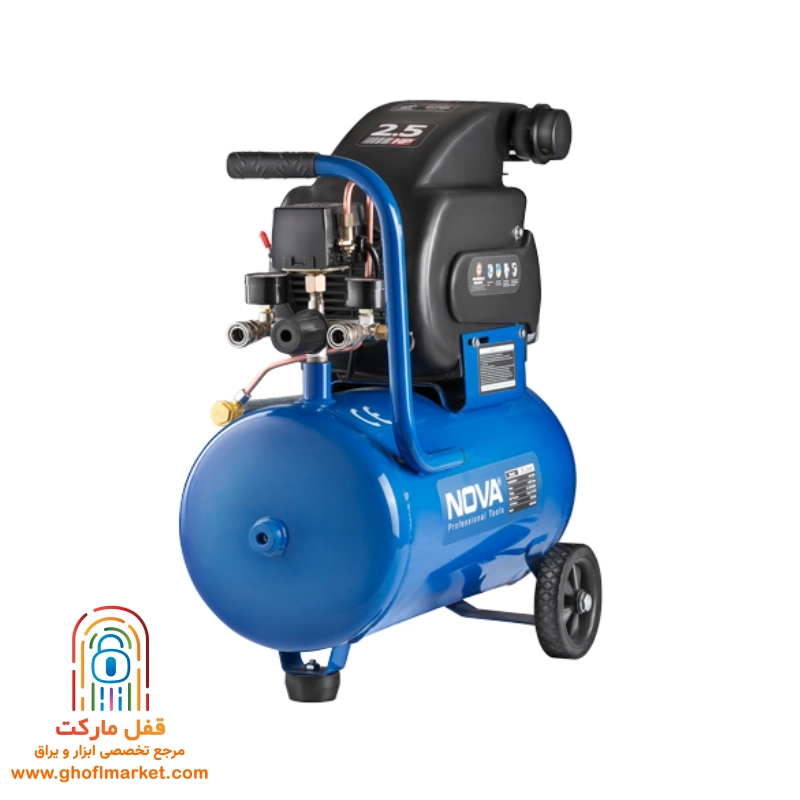 کمپرسور باد 25 لیتری نووا مدل NTA-9025