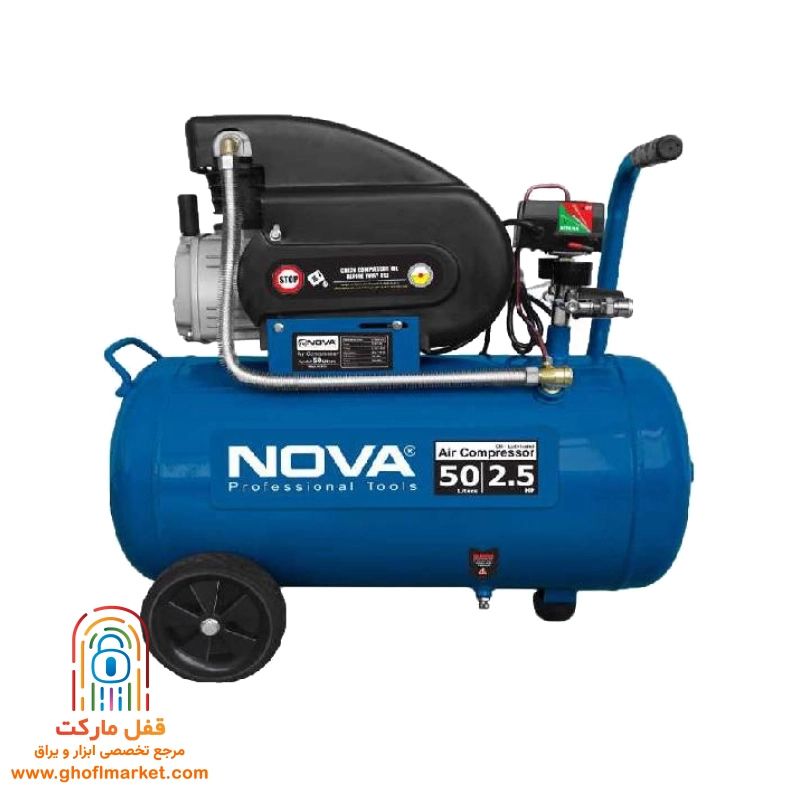 کمپرسور باد 50 لیتری نووا مدل NTA-9050