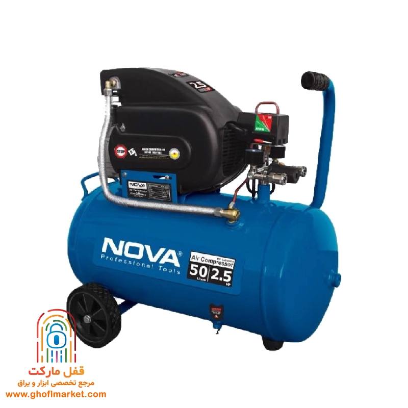 کمپرسور باد 50 لیتری نووا مدل NTA-9050