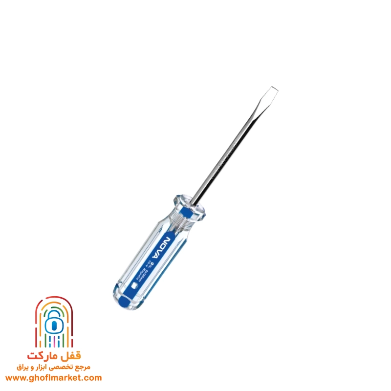 پیچ گوشتی دوسو 150×5 دسته کریستالی نووا مدل NTS-1118