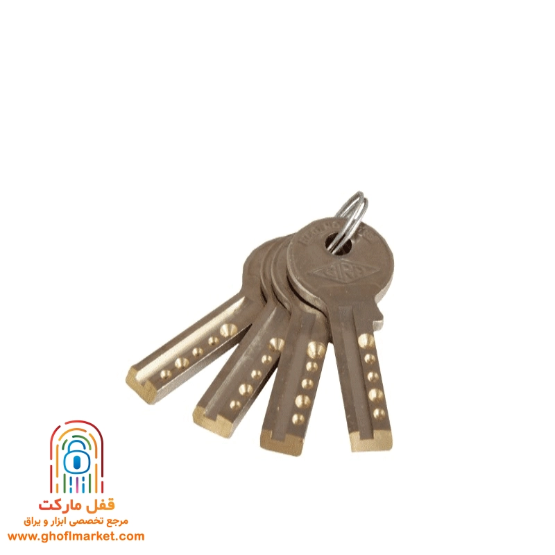 قفل کتابی گیرا سایز 850 روکشدار مدل 029
