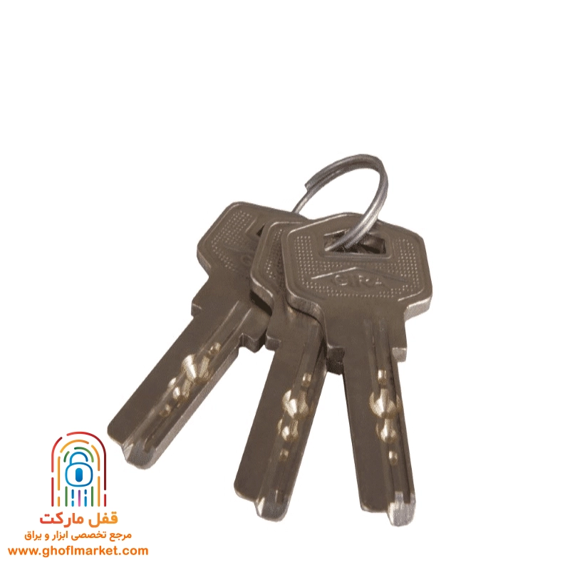 قفل کتابی گیرا سایز 600 روکشدار  مدل 041