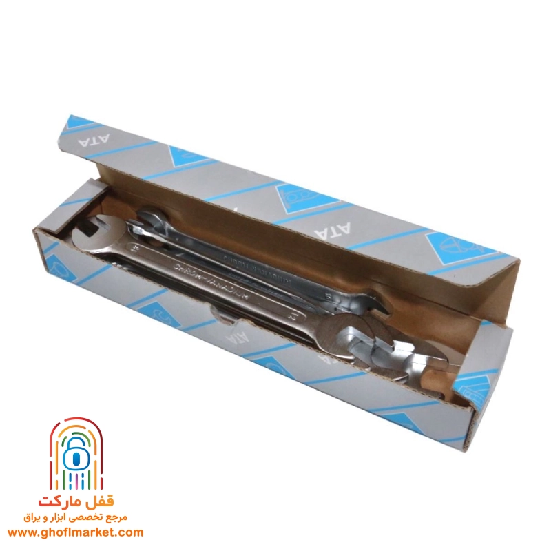 مجموعه ۱۲ عددی آچار دو سر تخت آتا