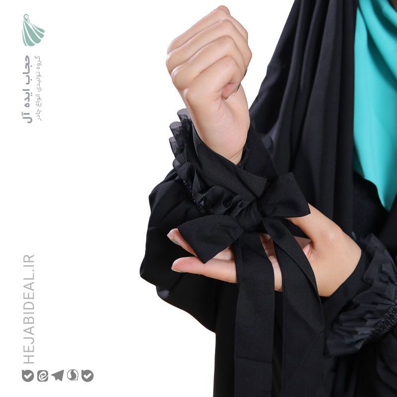 چادر مشکی مدل ترنم طرح گیپور