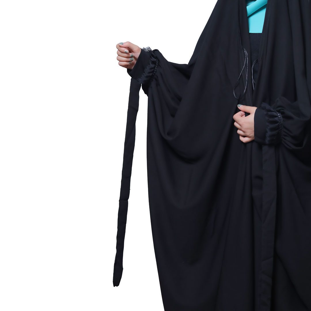 چادر مشکی مدل ترنم طرح گیپور
