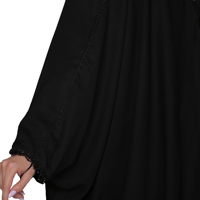 چادر مشکی مدل عبایی منجق دریا