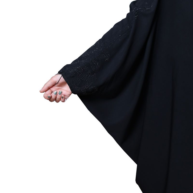 چادر مشکی مدل عبایی نگین دار