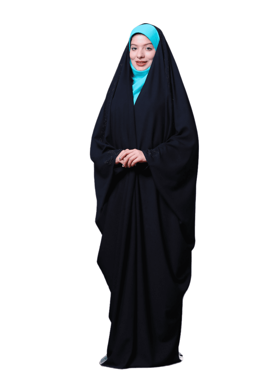چادر مشکی مدل عبایی نگین دار