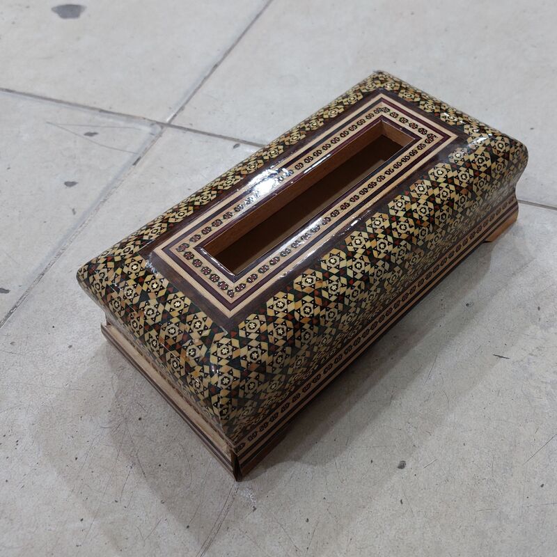 جادستمال خاتم چوبی سبز