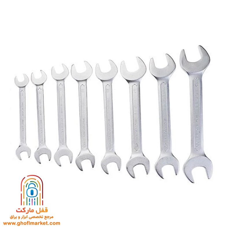 مجموعه ۸ عددی آچار دو سر تخت آتا