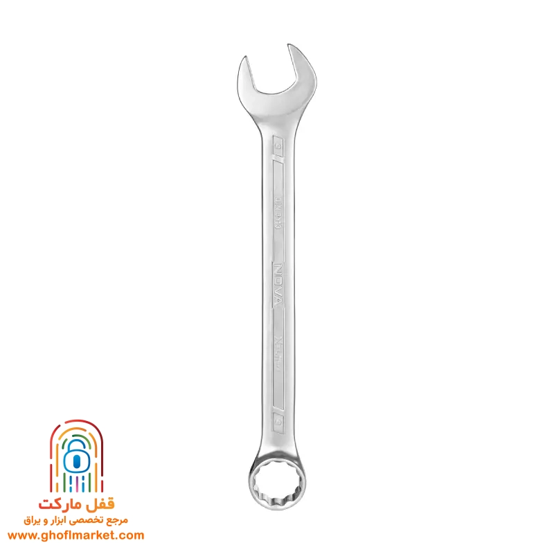 آچار یکسر تخت یکسر رینگی سایز 9 نووا سری X-LINE