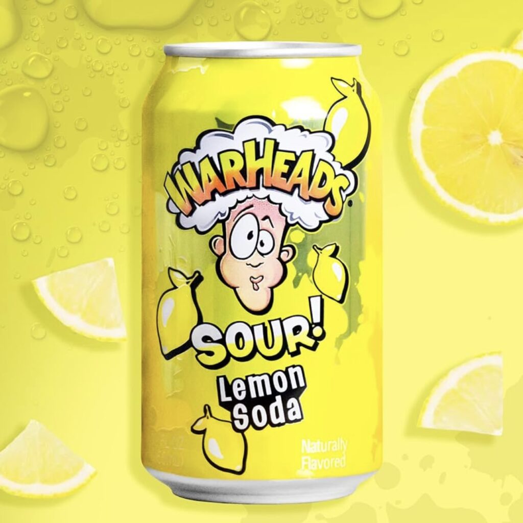 نوشیدنی ترش برند WARHEADS SOUR با طعم لیمو ۳۵۵ml