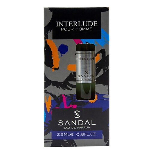 عطر جیبی زنانه صندل مدل اینترلود حجم 25 میلی لیتر