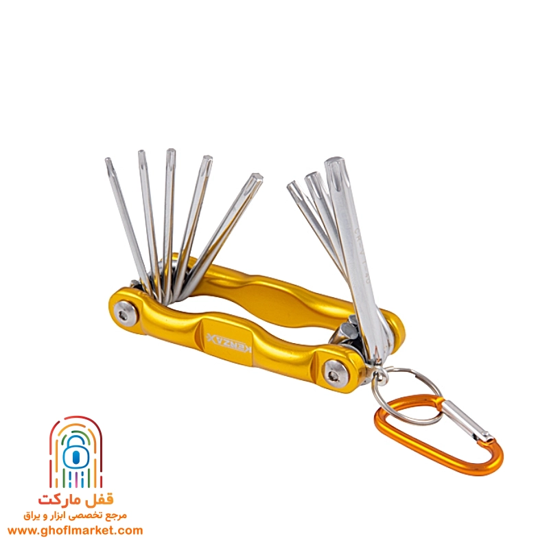 آچار آلن چاقویی ستاره ای 8 عددی کنزاکس مدل KTK-108