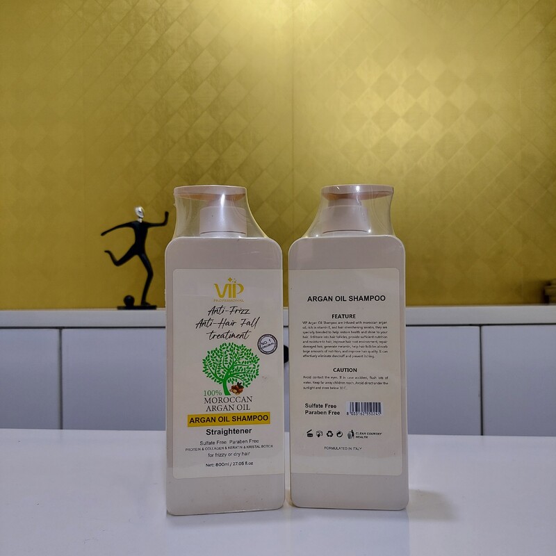 شامپو بدون سولفات وی آی پی VIP مدل ARGANCOLLAGEN با روغن آرگان مراکشی 800 میل