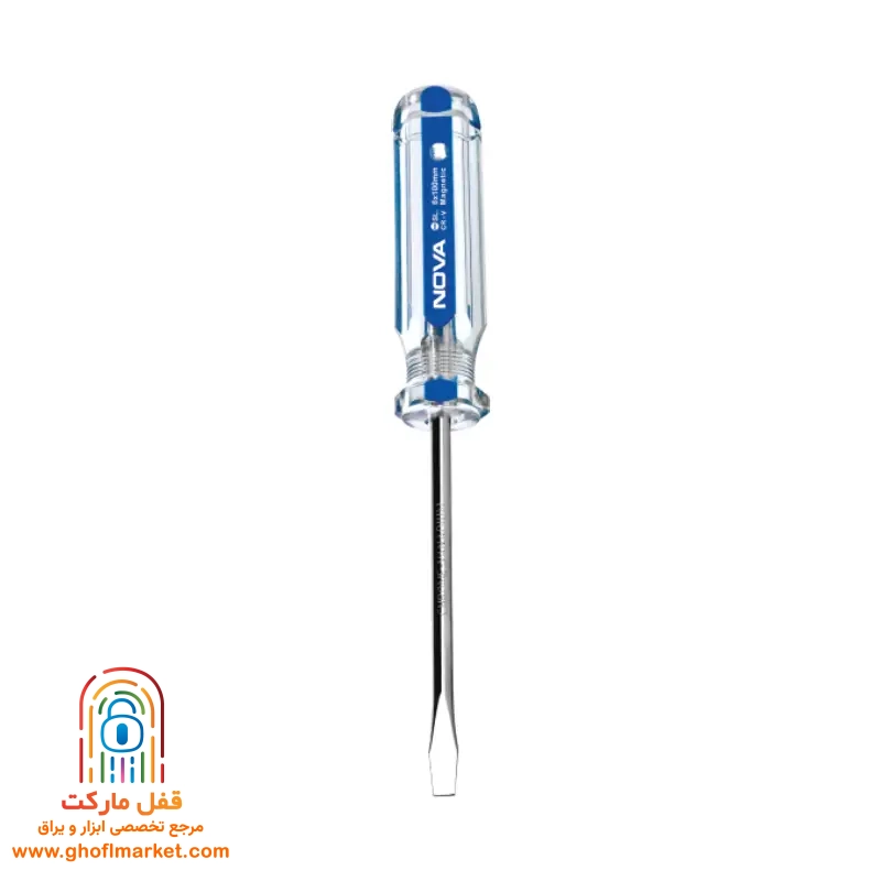 پیچ گوشتی دوسو 100×3 دسته کریستالی نووا مدل NTS-1112