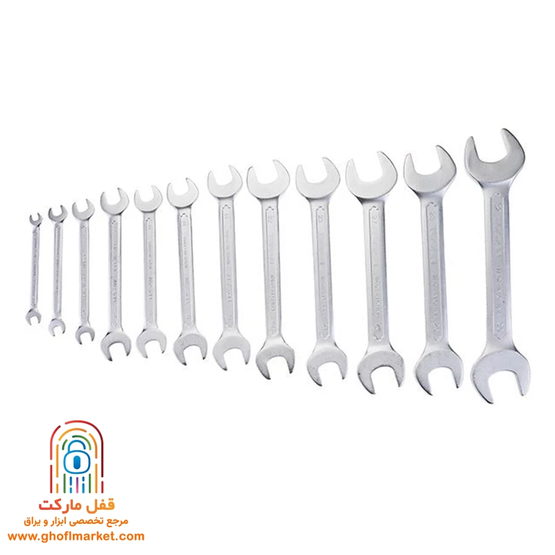 مجموعه ۱۲ عددی آچار دو سر تخت آتا