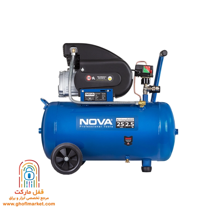 کمپرسور باد 25 لیتری نووا مدل NTA-9025