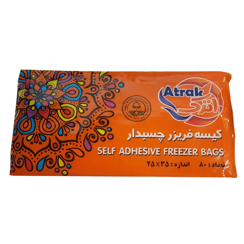 کيسه فريزر چسبي  درجه يک 80 عددي  اترک