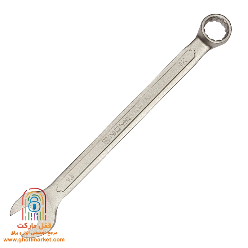 آچار یکسر تخت یکسر رینگی سایز 12 نووا مدل NTS-1023