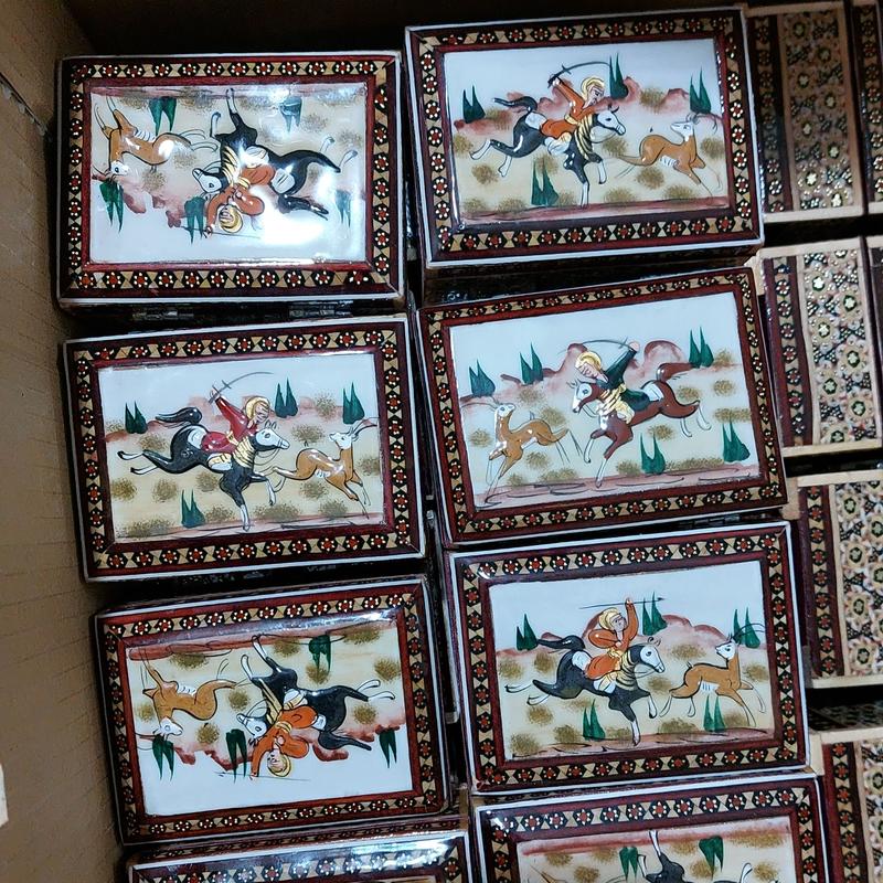 جعبه جواهرات خاتم کاریی