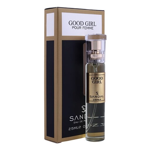 عطر جیبی زنانه صندل مدل گودگرل حجم 25 میلی لیتر