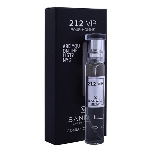 عطر جیبی زنانه صندل مدل VIP 212 حجم 25 میلی لیتر