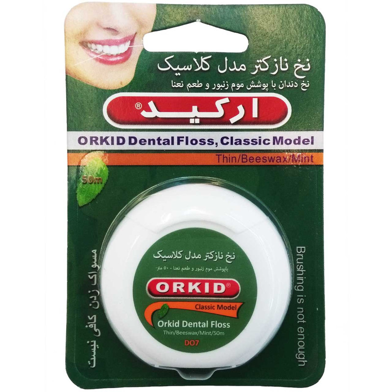 نخ دندان نازک ارکید- کلاسیک گرد (سبز 20عددی )