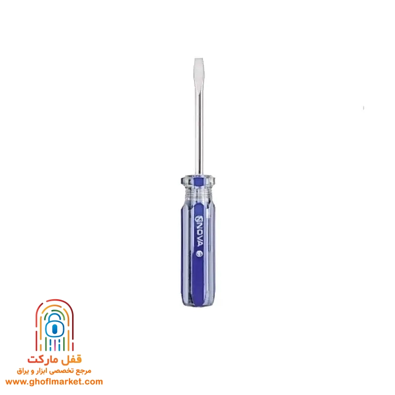 پیچ گوشتی دوسو  150×3 دسته کریستالی نووا مدل NTS-1114