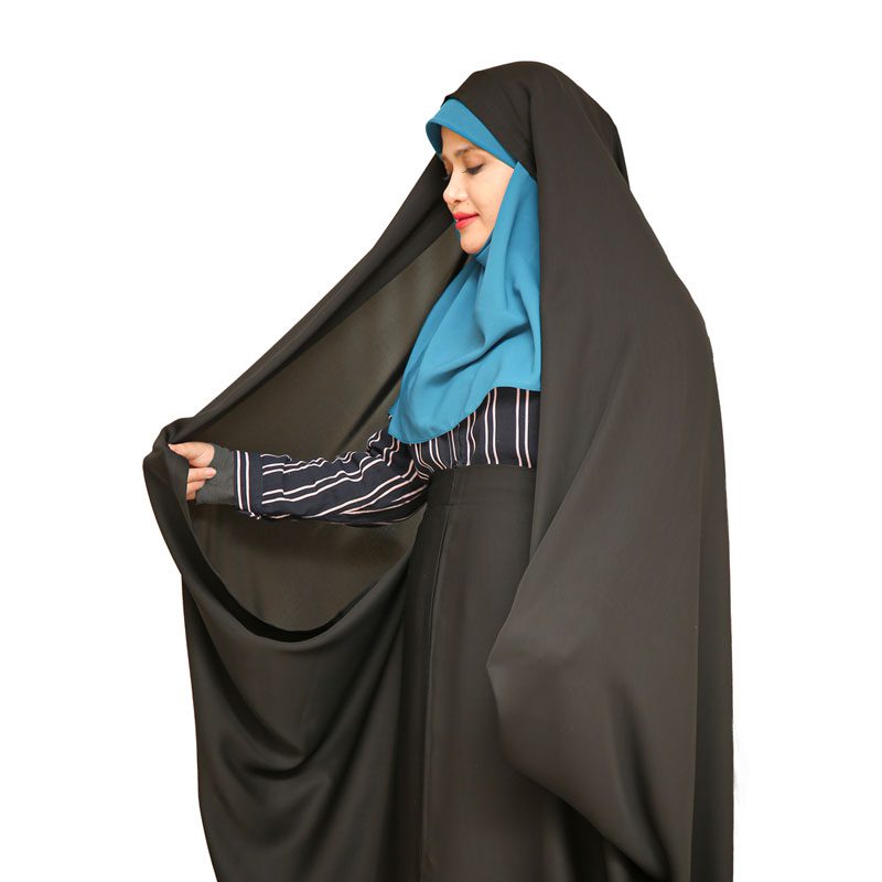 چادر مشکی مدل حسنا کمری قجری