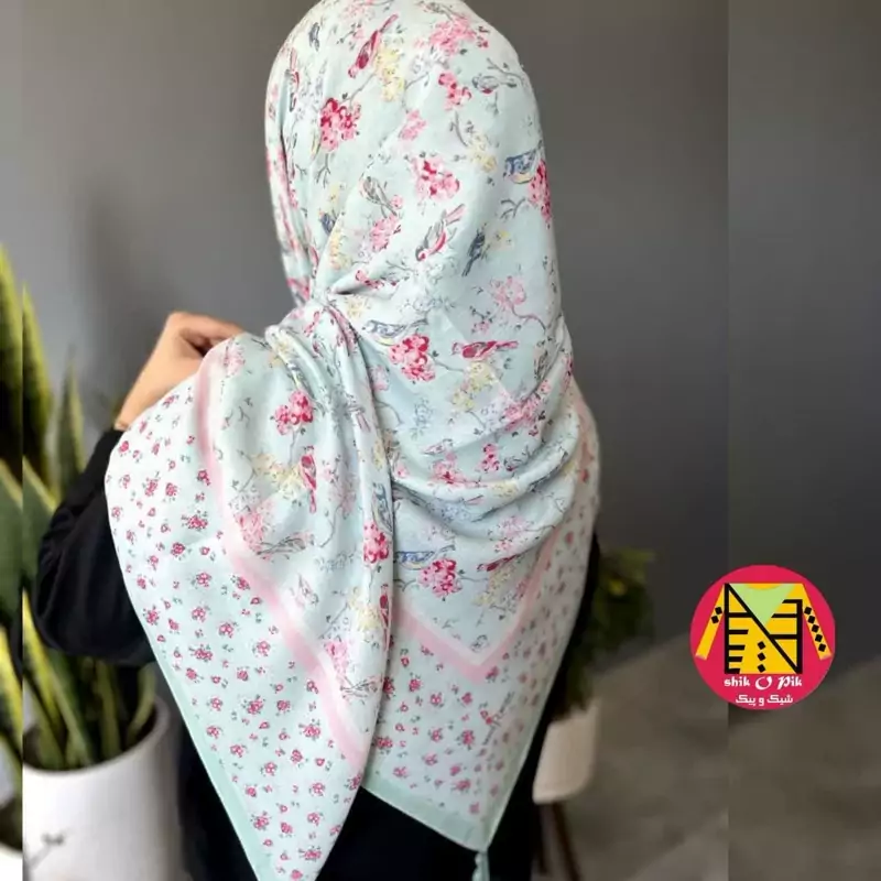 روسری سوپر کرپ نرم و لطیف قواره 140 درجه 1 - کد شماره 9