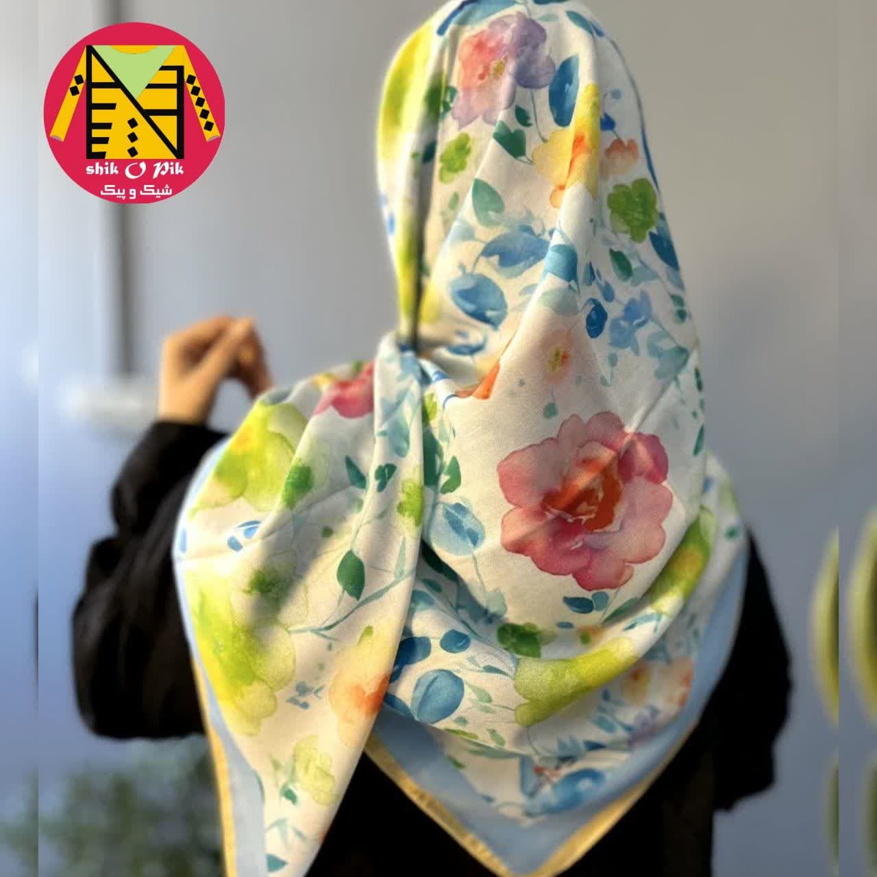 روسری سوپر نخ قواره 120 درجه 1 - کد شماره 10