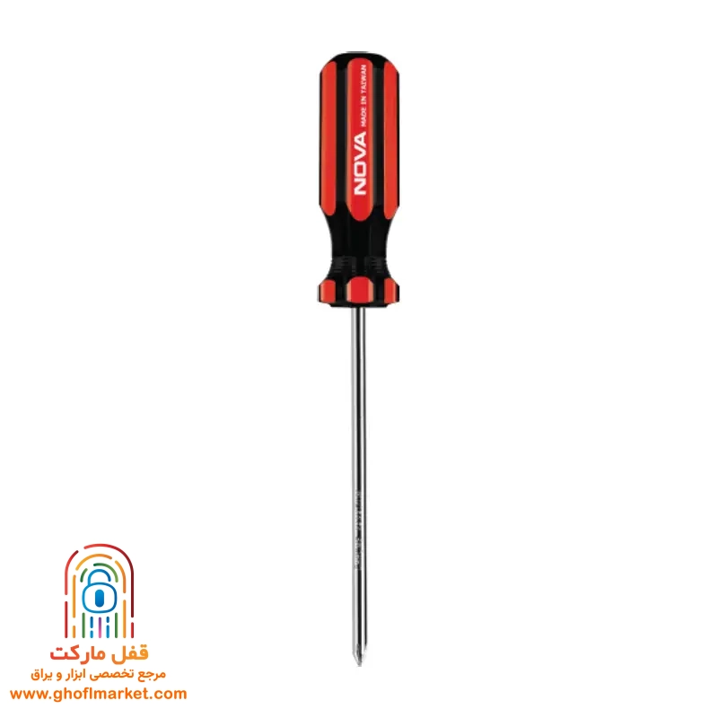 پیچ گوشتی چهارسو 150×6 دسته سلولزی تایوان نووا مدل NTS-1729