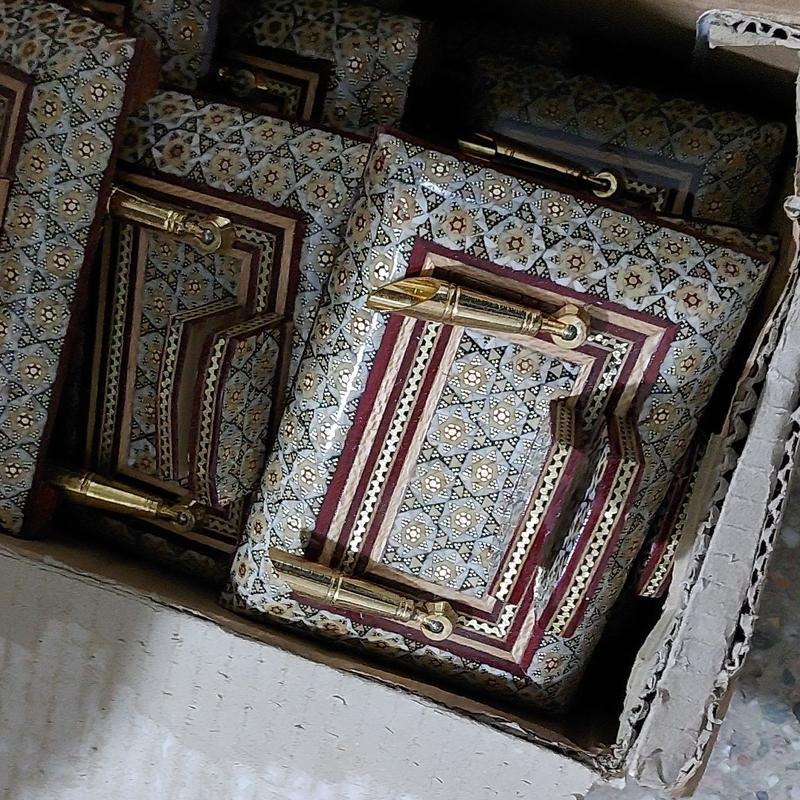 جا قلمی رومیزی خاتم